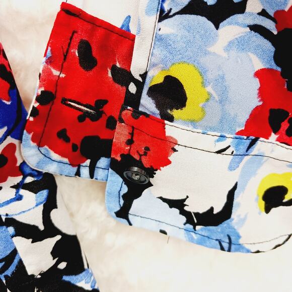 Blouse Size 2XL Romantic Casual Bloomcore Preppy Resort Vacation Vibrant Whimsy - Picture 5 of 16